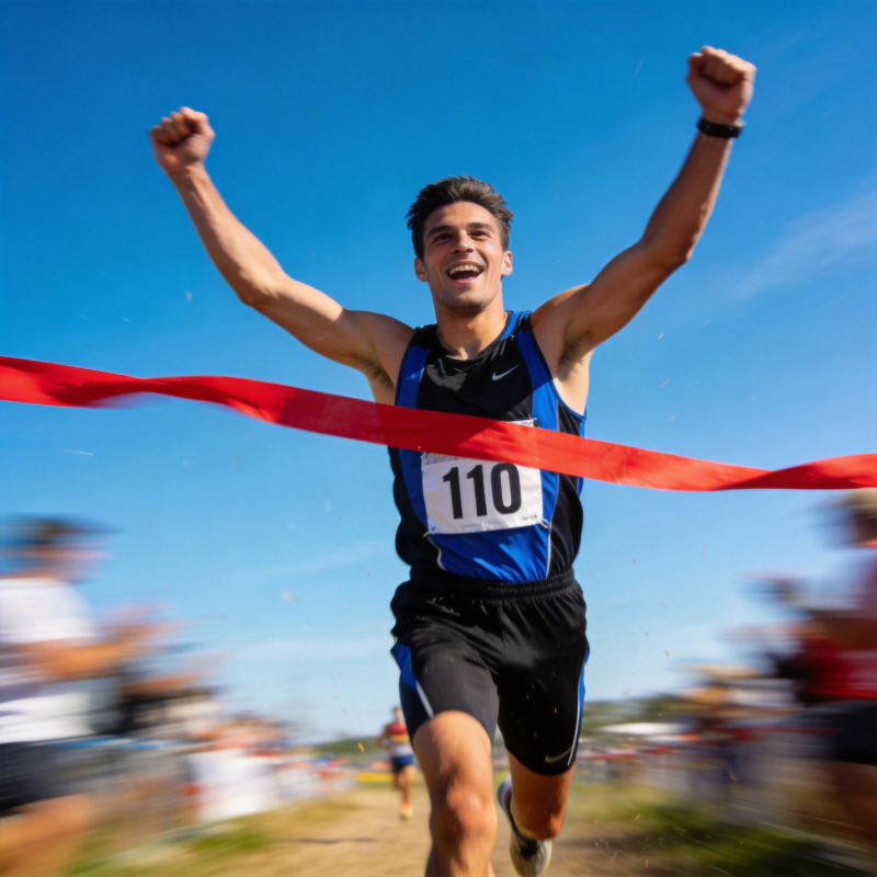 冲刺夺冠瞬间图片