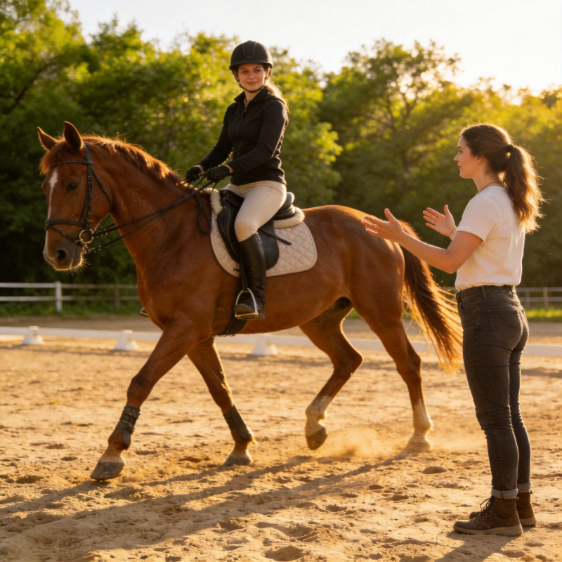 骑马训练瞬间图片