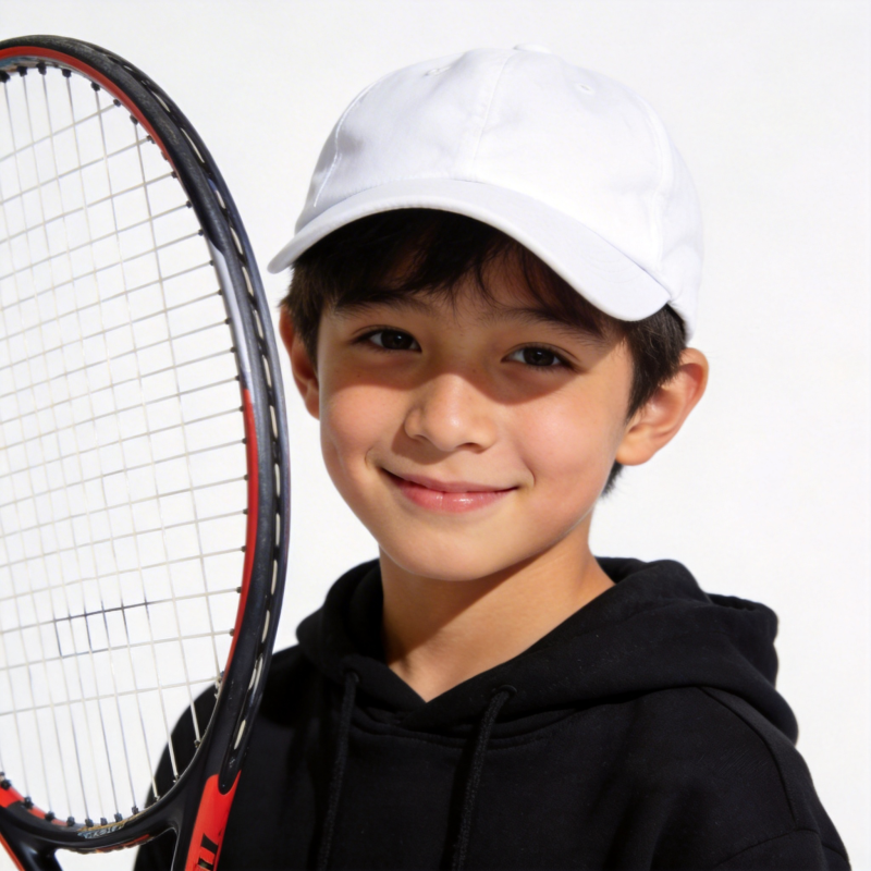 少年网球手微笑图片