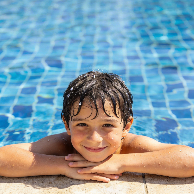 泳池里的快乐时光图片