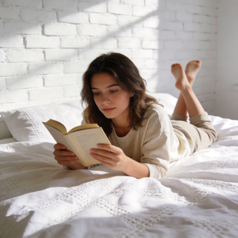 阳光下的阅读时光图片