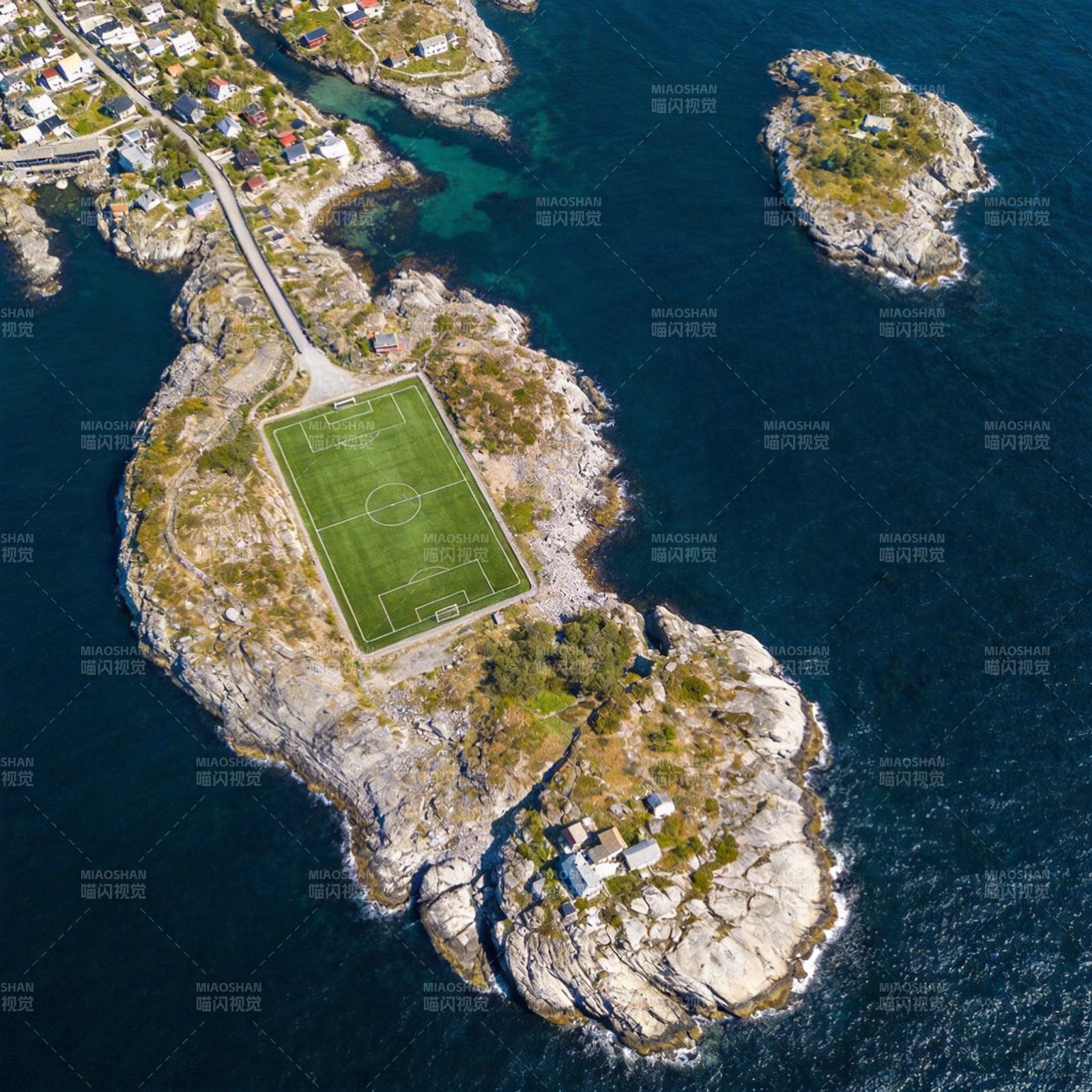 海岛足球场图片