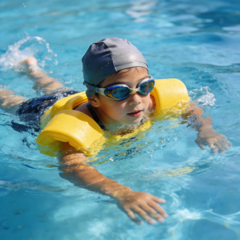 儿童游泳训练图片