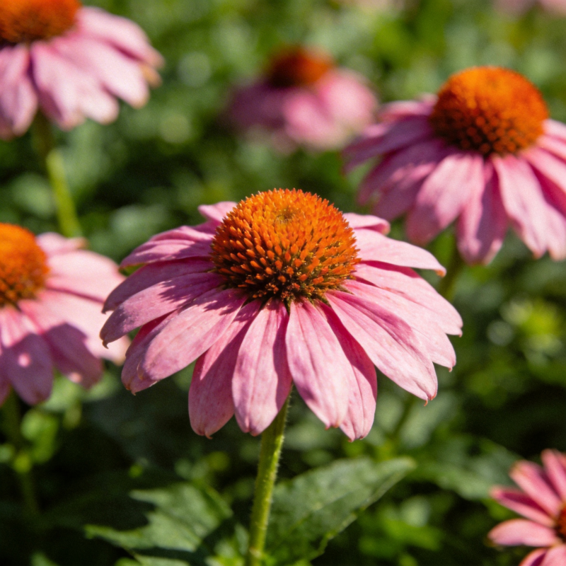 粉红锥花绽放图片