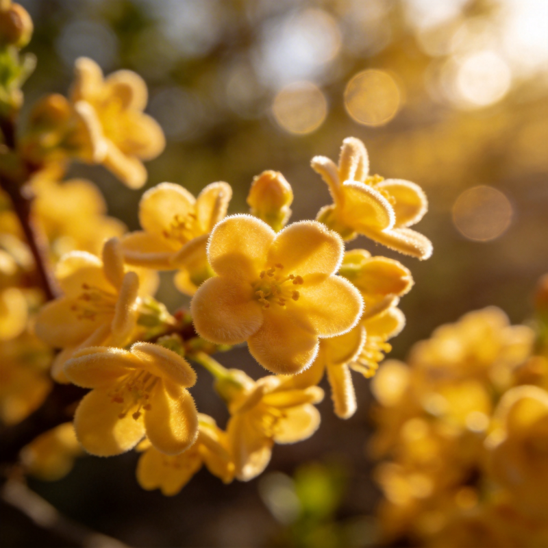 金花绽放春意浓图片