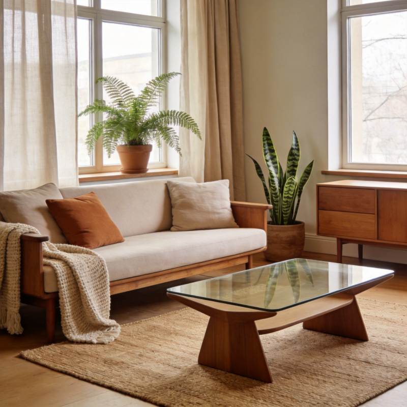 温馨北欧风客厅图片