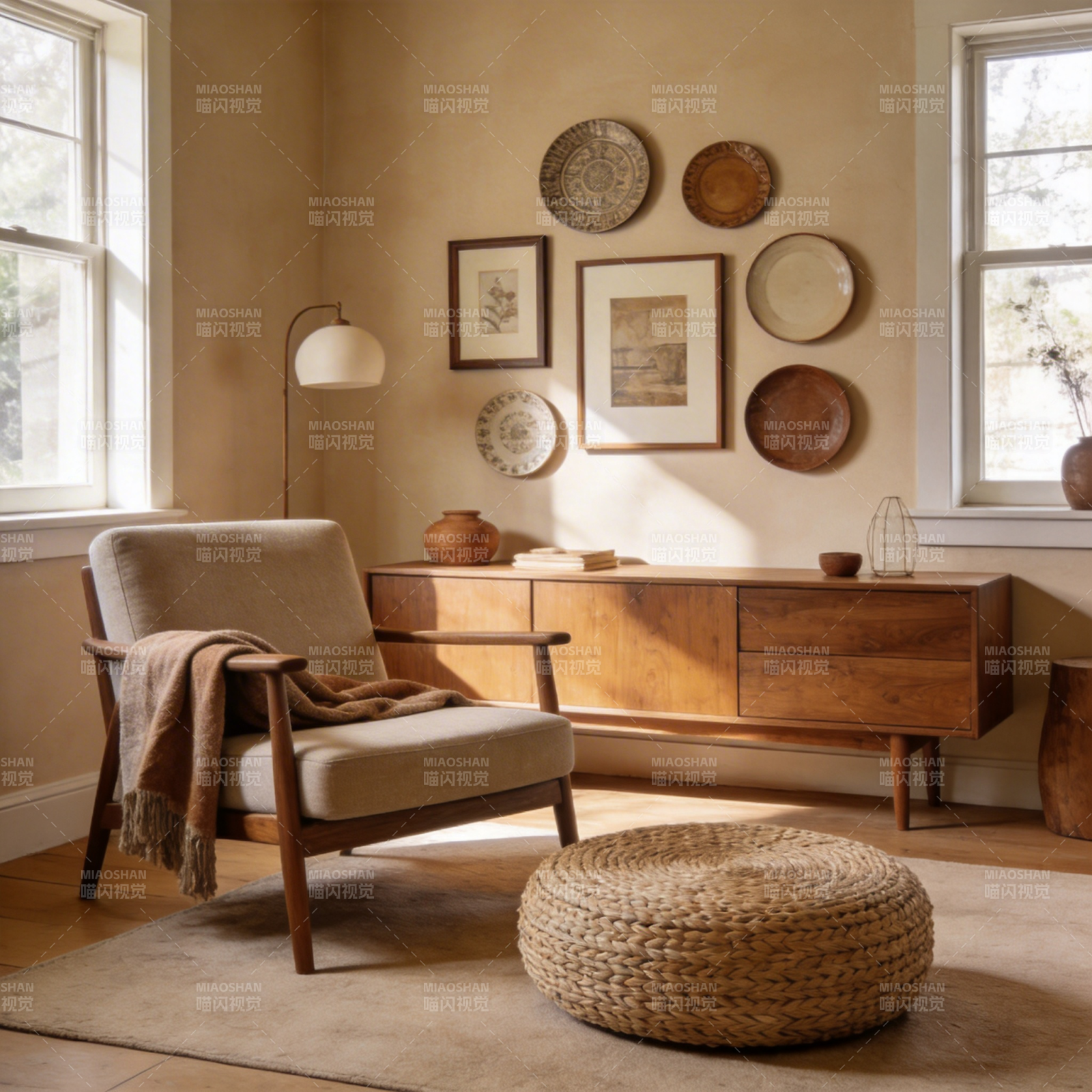 温馨北欧风客厅图片