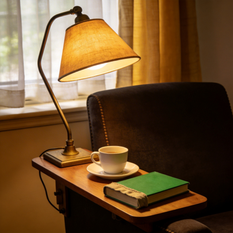 灯下读书时光图片