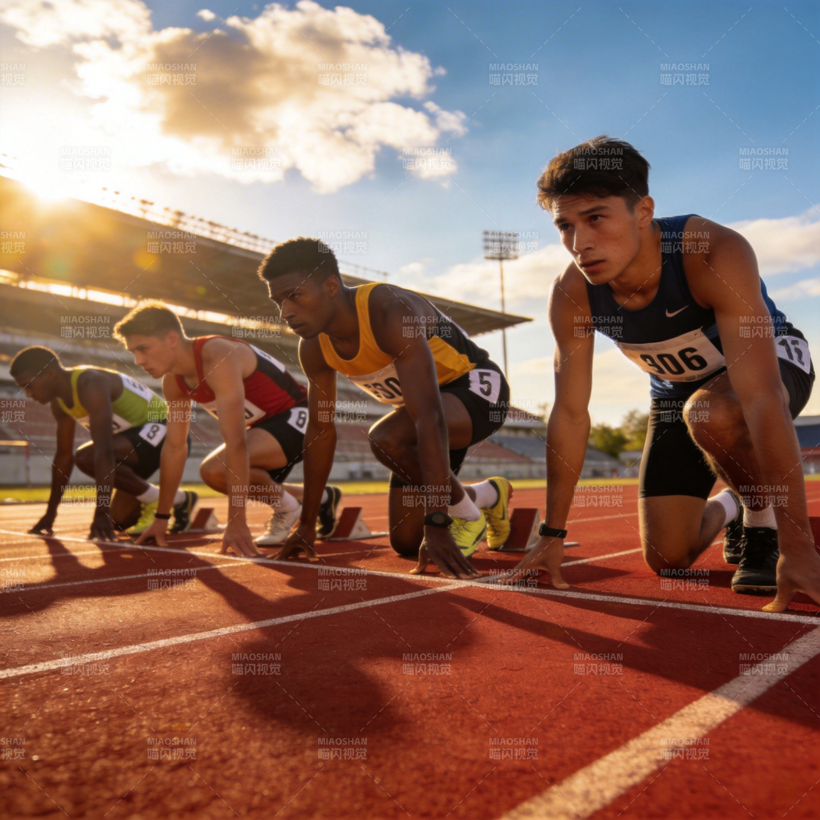 起跑线上的较量图片
