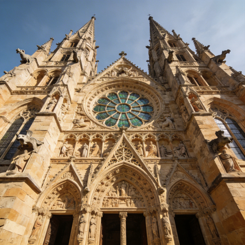 哥特式教堂外观图片