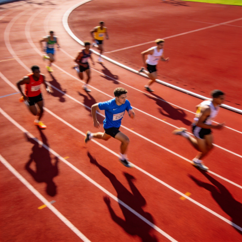 赛道上的速度对决图片