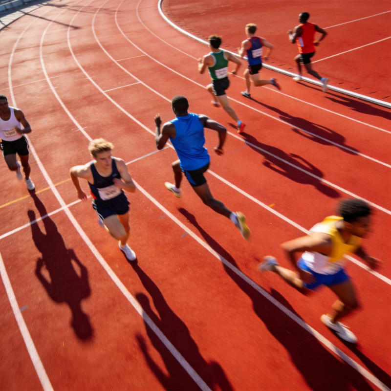 赛道上的速度对决图片