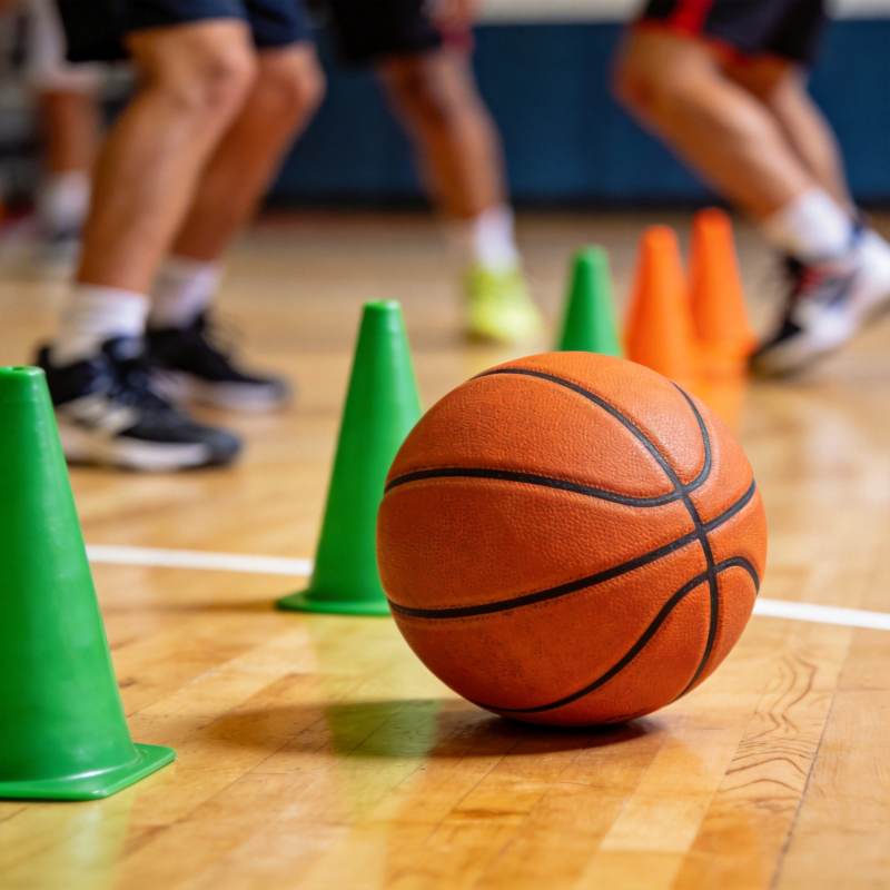 篮球训练现场图片