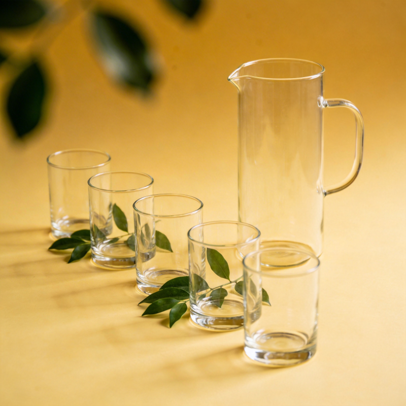 清透玻璃杯具图片