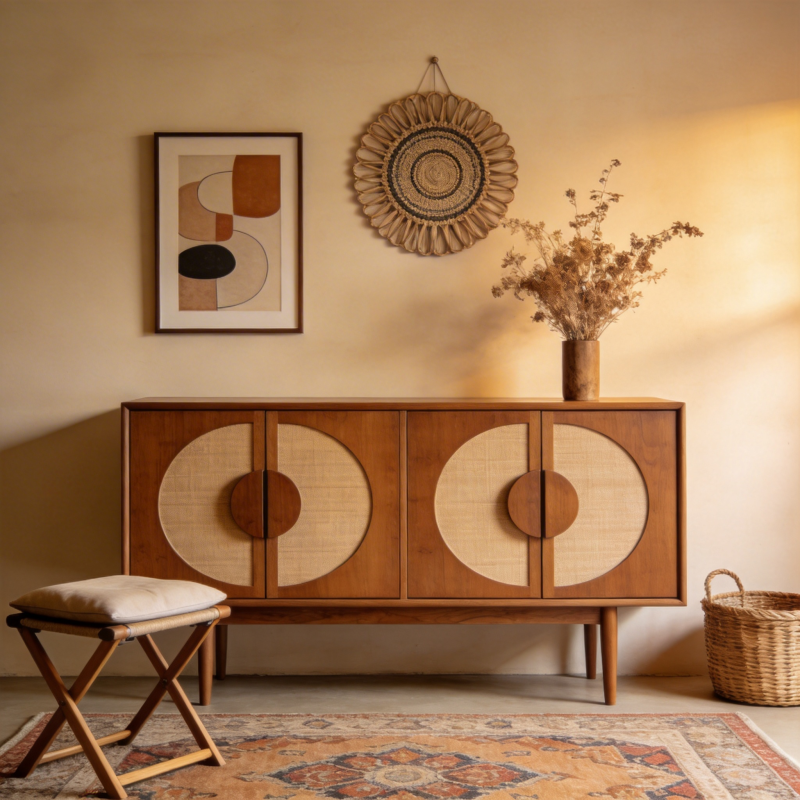 复古木柜家居装饰图片