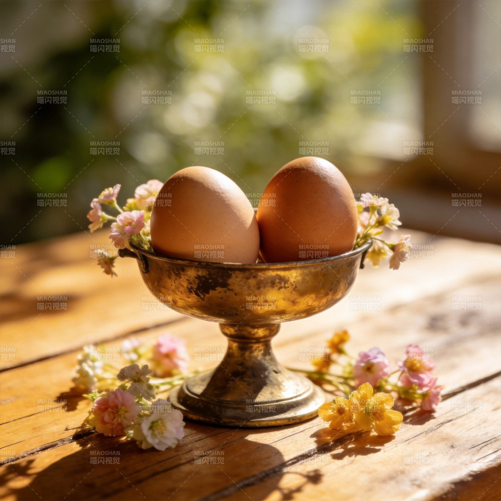 春日蛋花静谧景图片