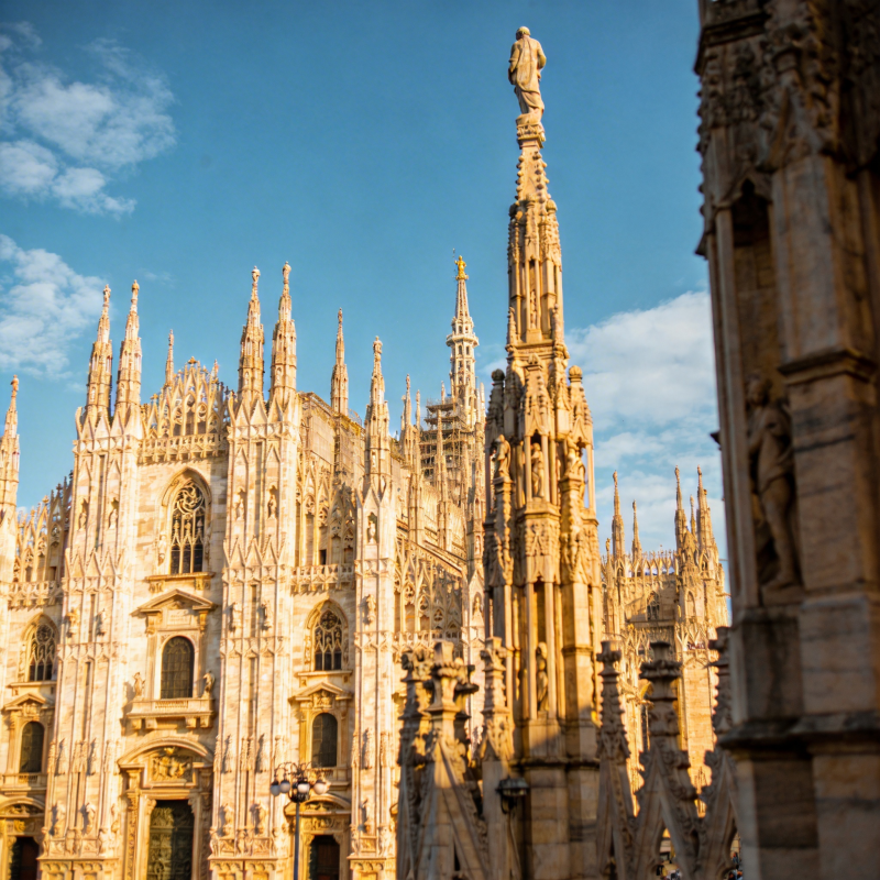 米兰大教堂的壮丽景象图片