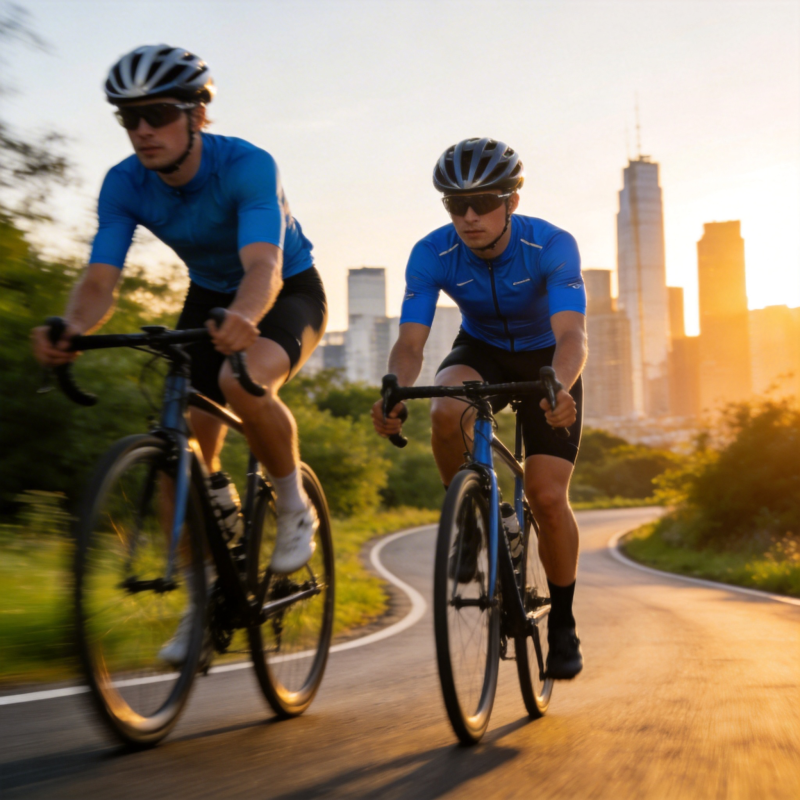 城市骑行 阳光同行图片