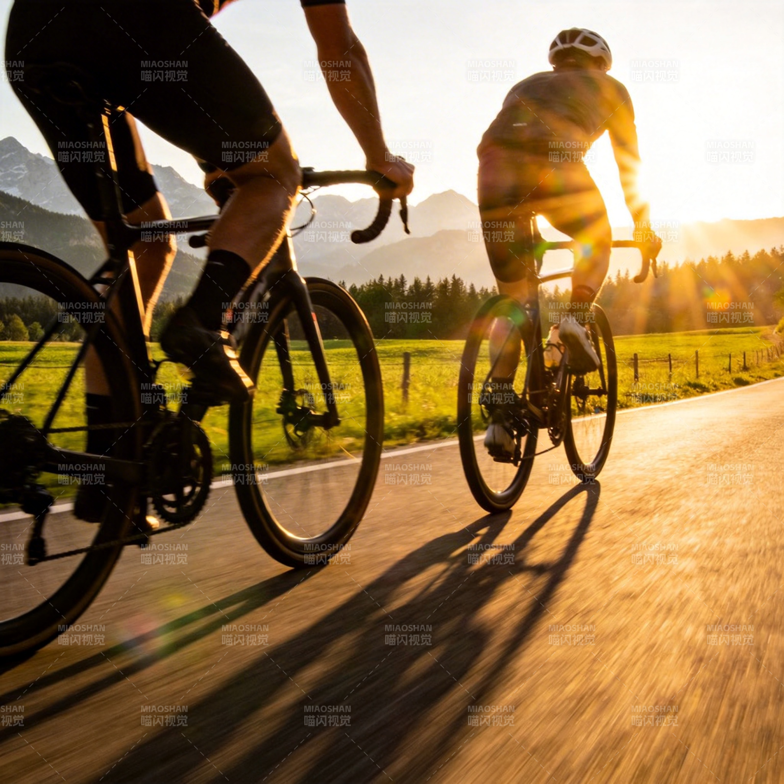 骑行追光图片