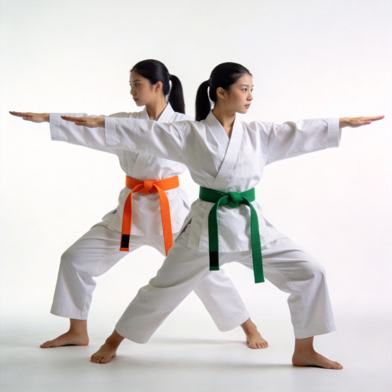 双人空手道练习图片