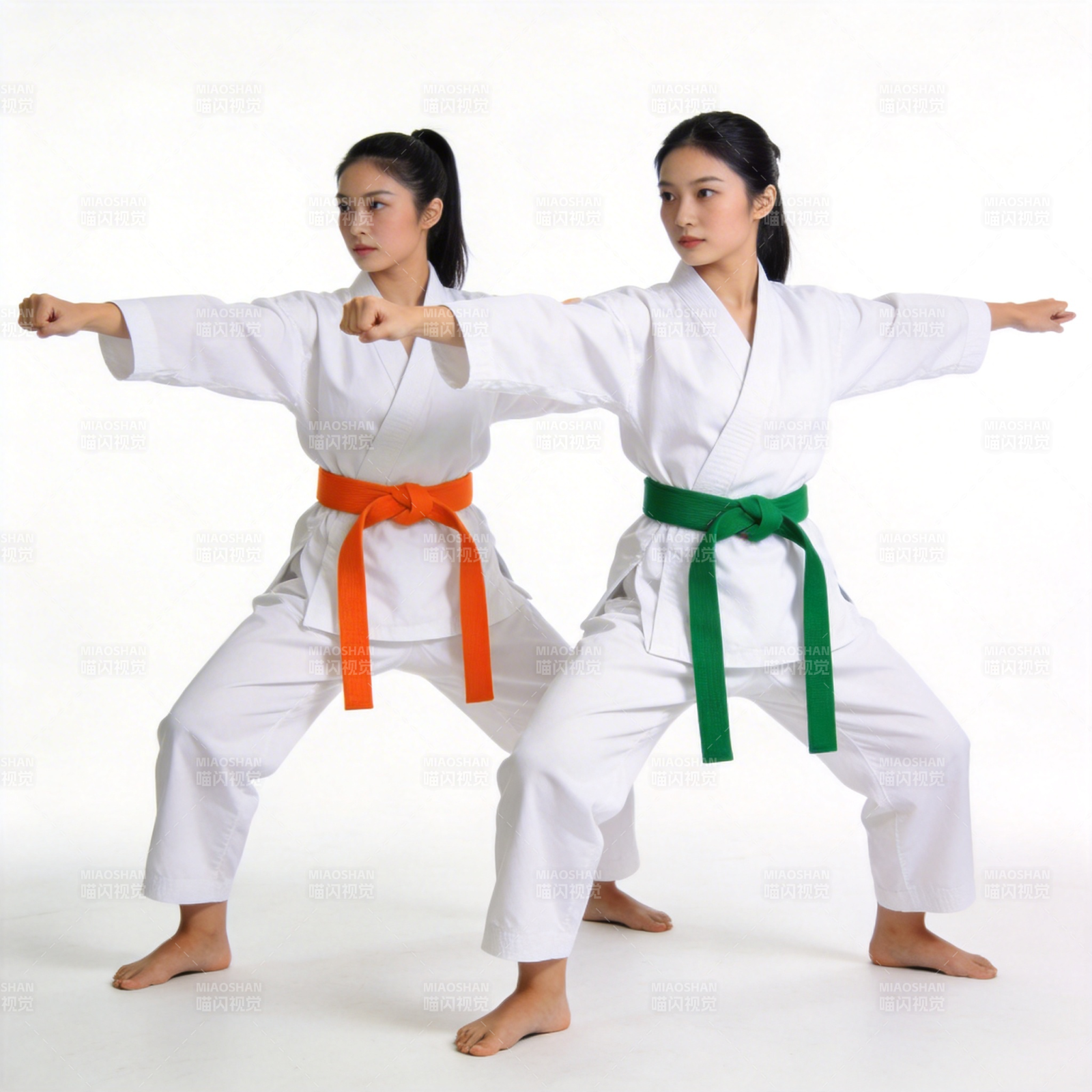 双人空手道对决图片