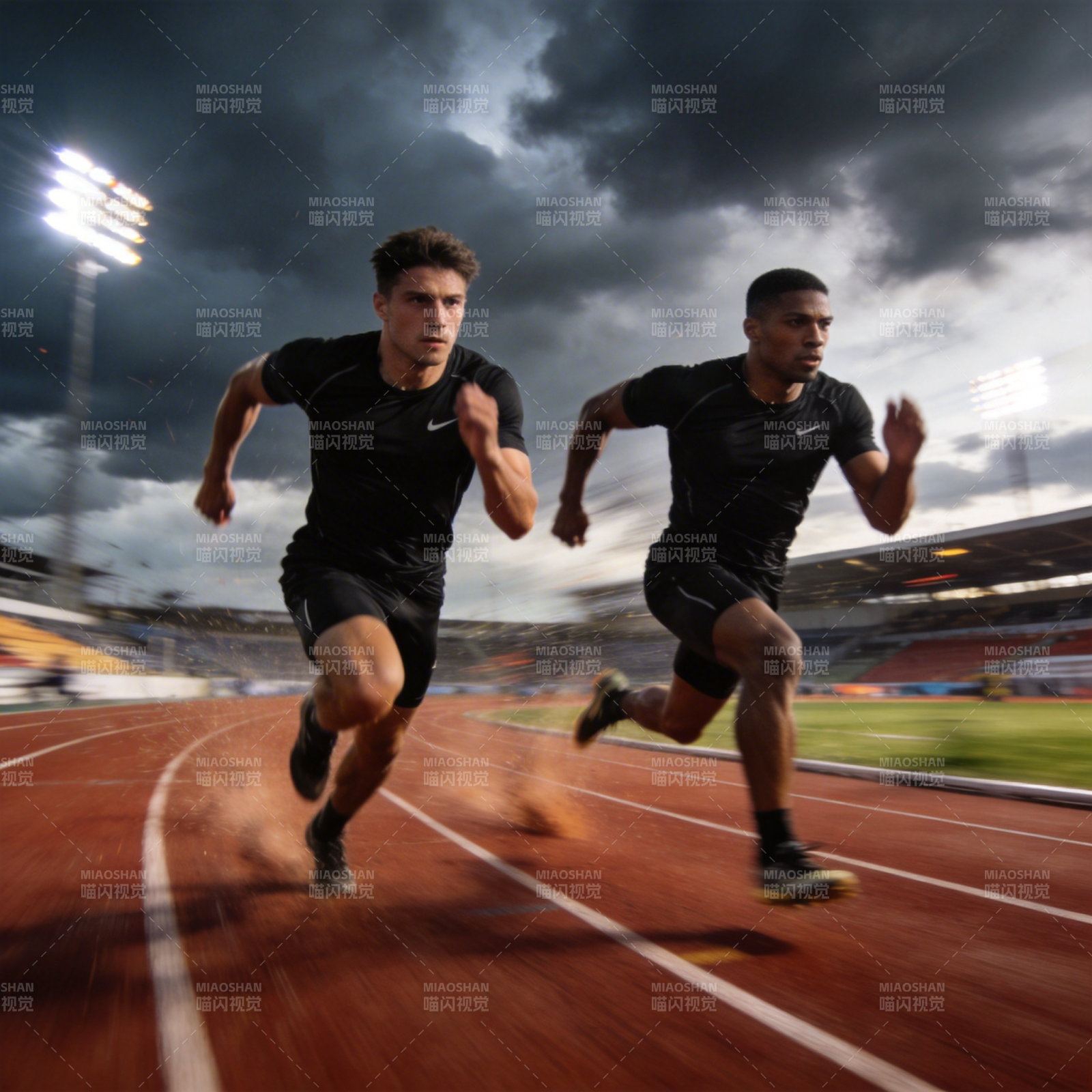 赛道上的速度对决图片