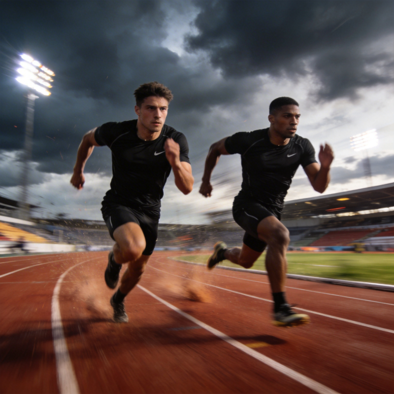 赛道上的速度对决图片