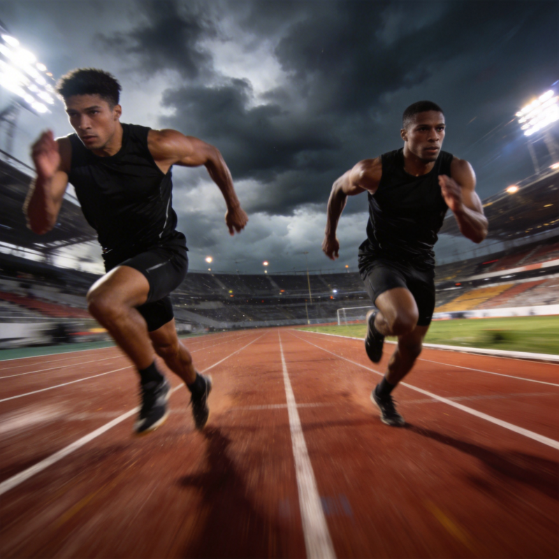 赛道上的速度对决图片