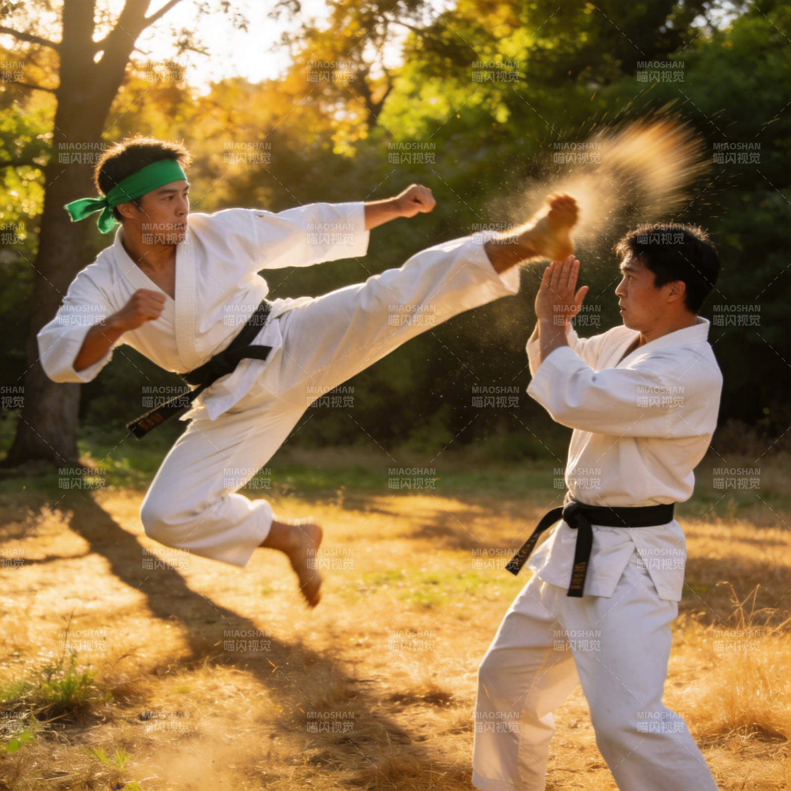 空手道对决图片