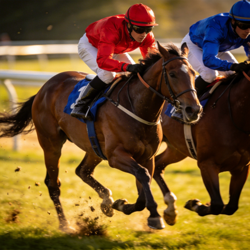 赛马冲刺瞬间图片