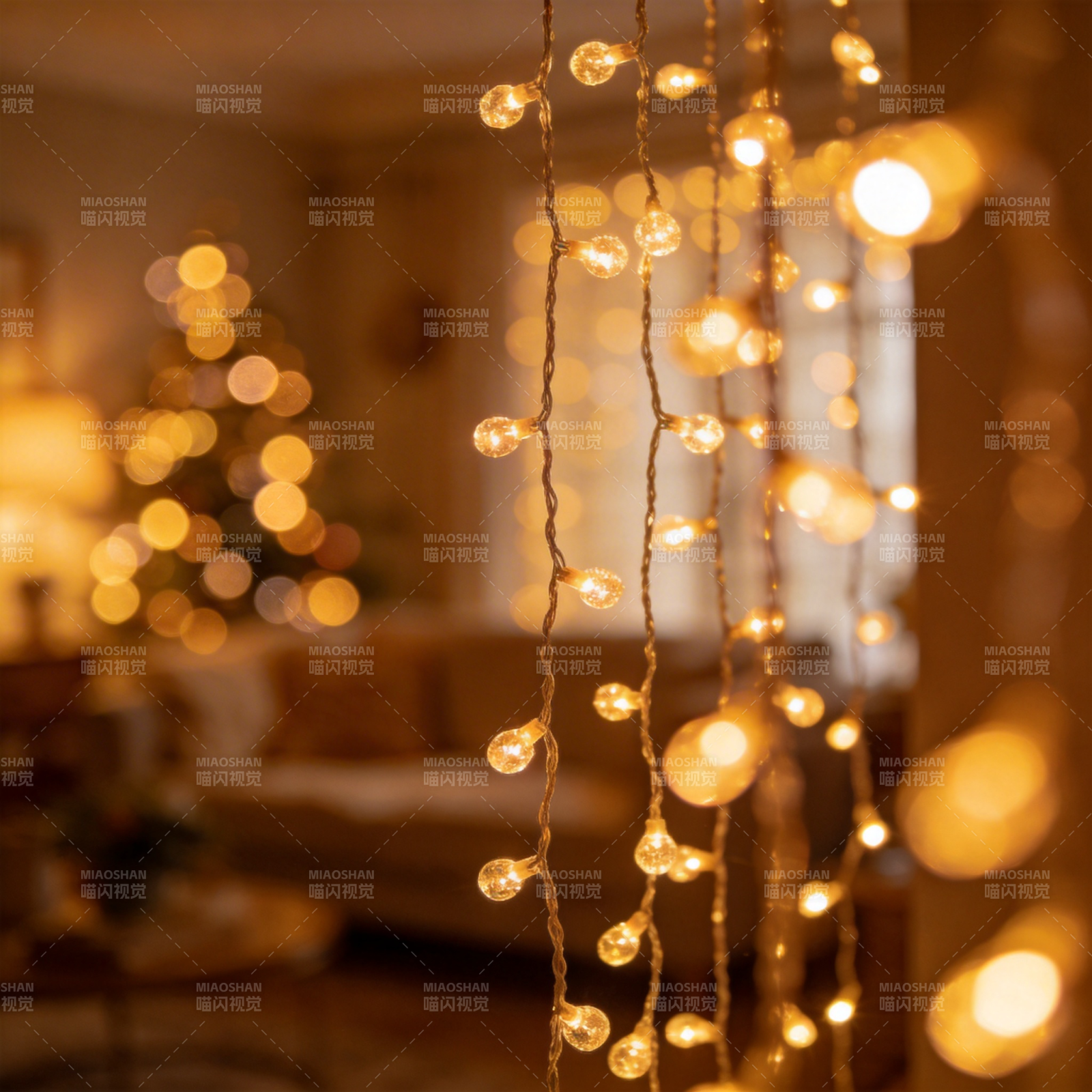 暖光串灯 温馨圣诞图片