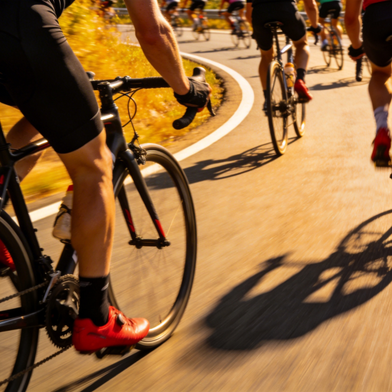 骑行竞速瞬间图片