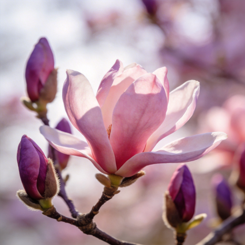 玉兰绽放春意浓图片