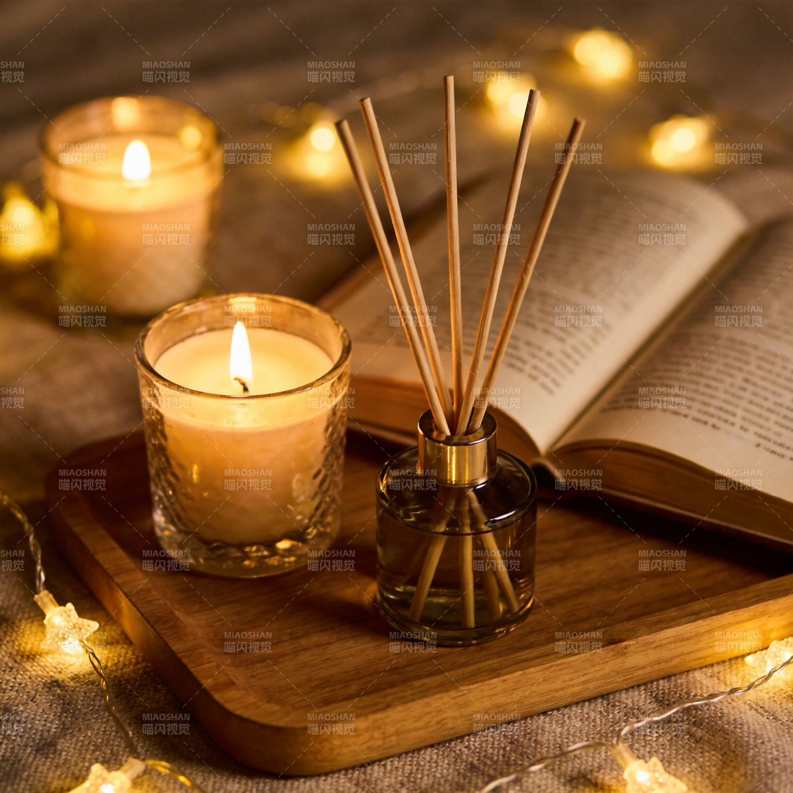 烛光书影香氛夜图片