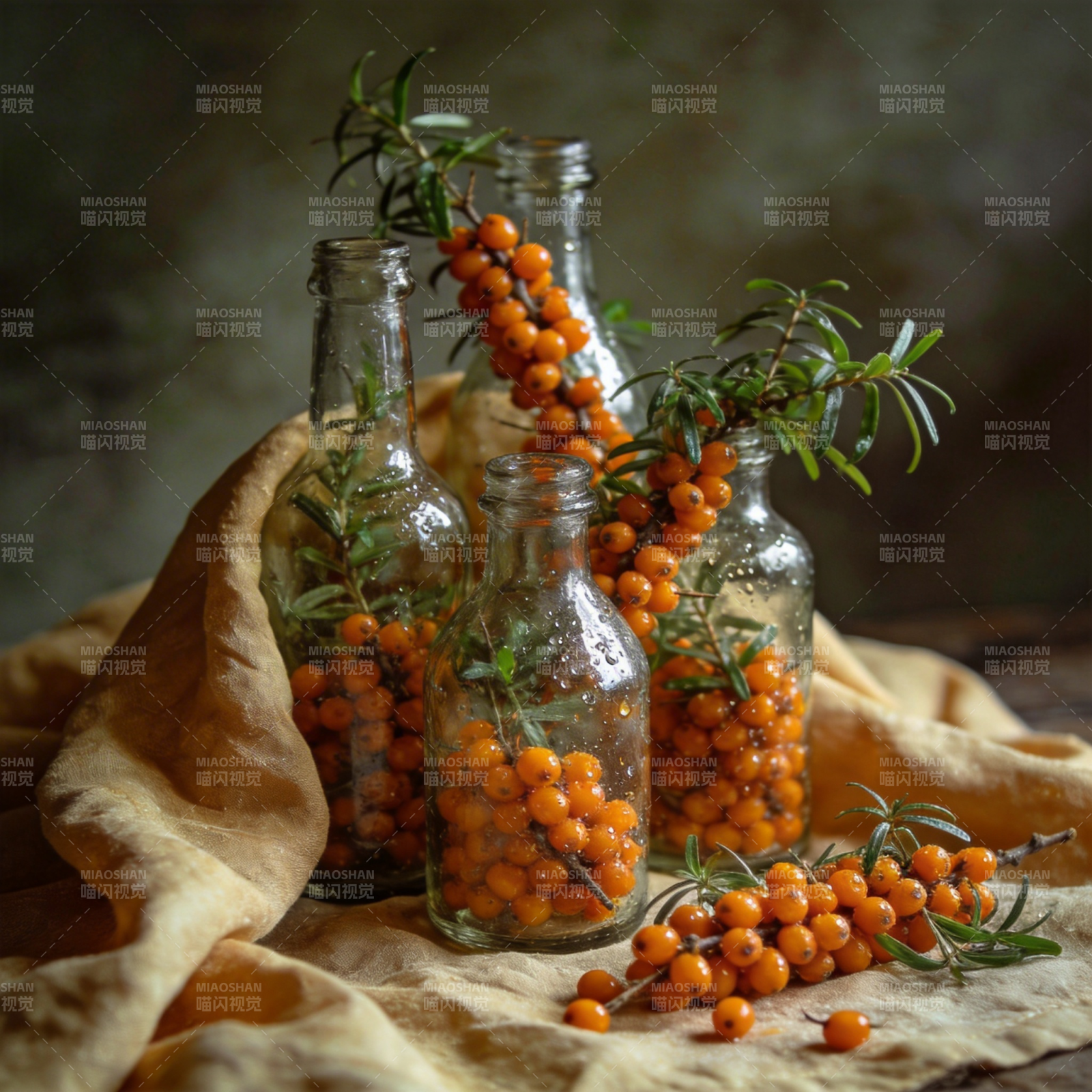 金浆果静物图片