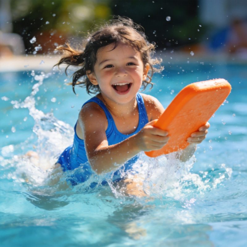 泳池嬉戏 快乐童年图片