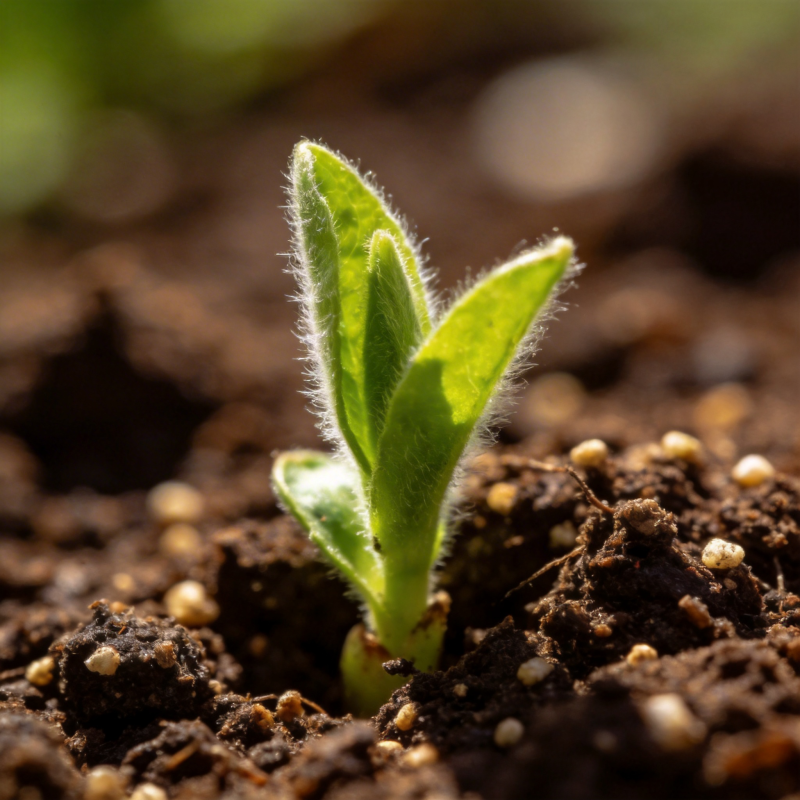 嫩芽破土而出图片
