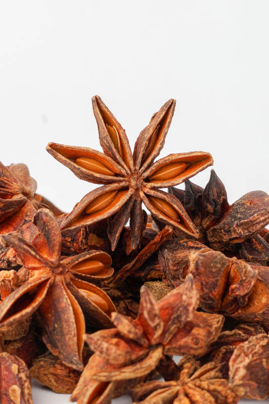 八角香料特写图片