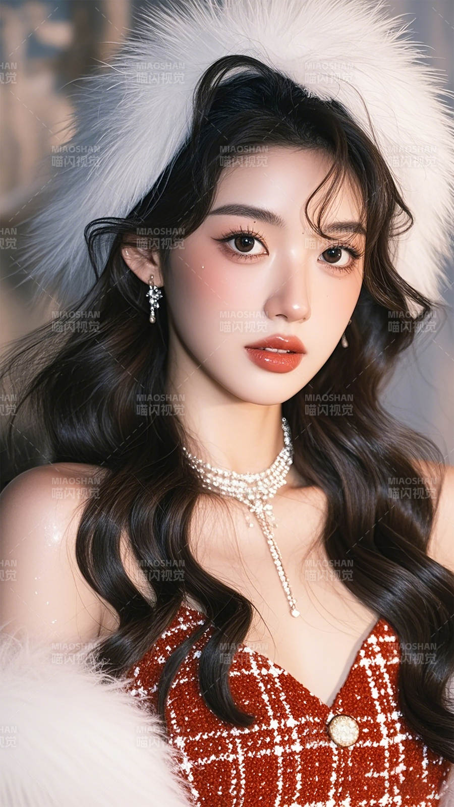 冬日优雅美人图片