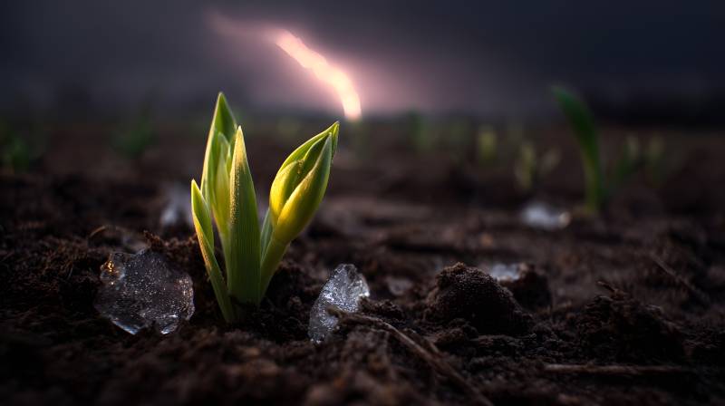 破土而出的希望图片