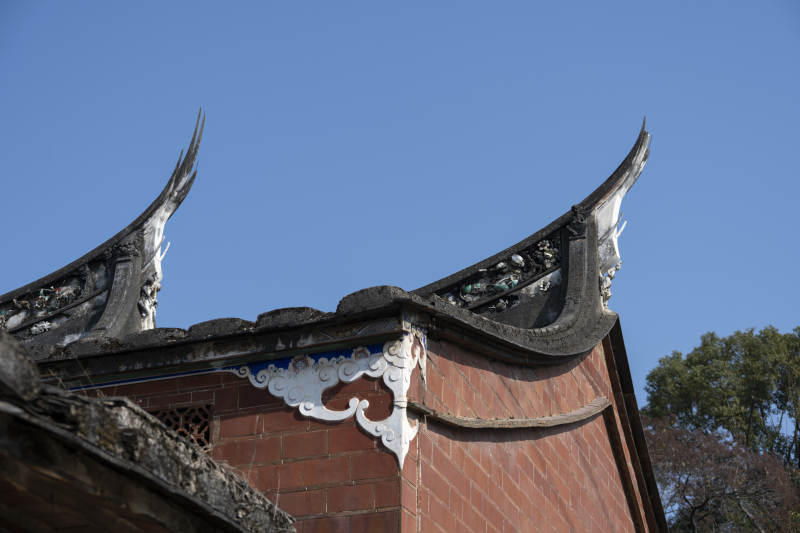 闽南飞檐翘角古建筑图片