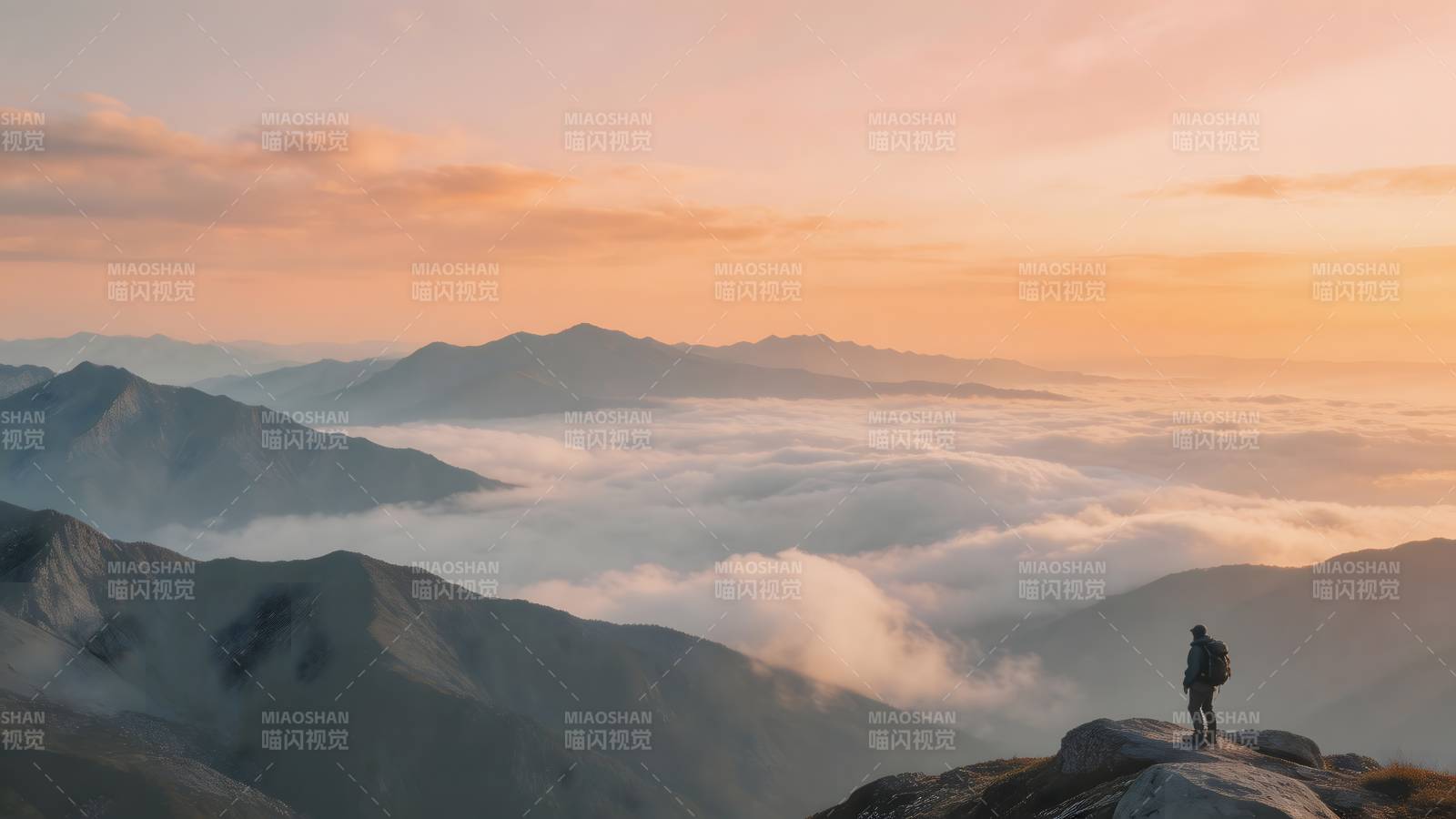 云海之上 登高望远图片