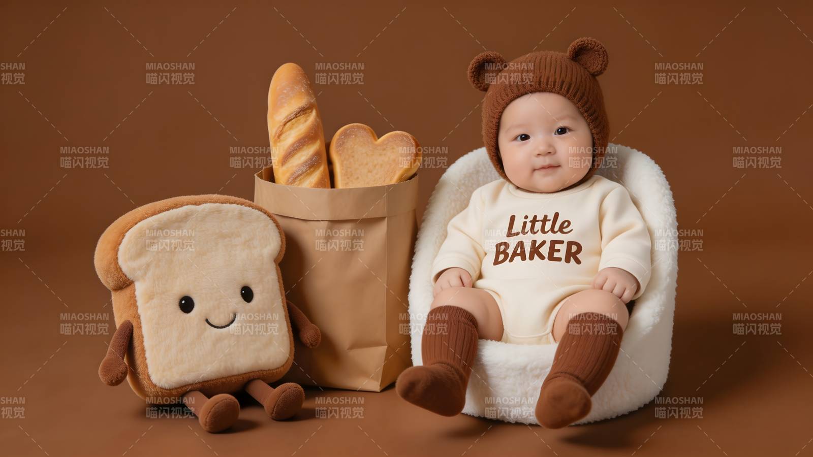 小面包师萌宝图片
