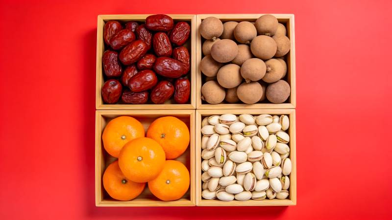 四格果品拼盘图片