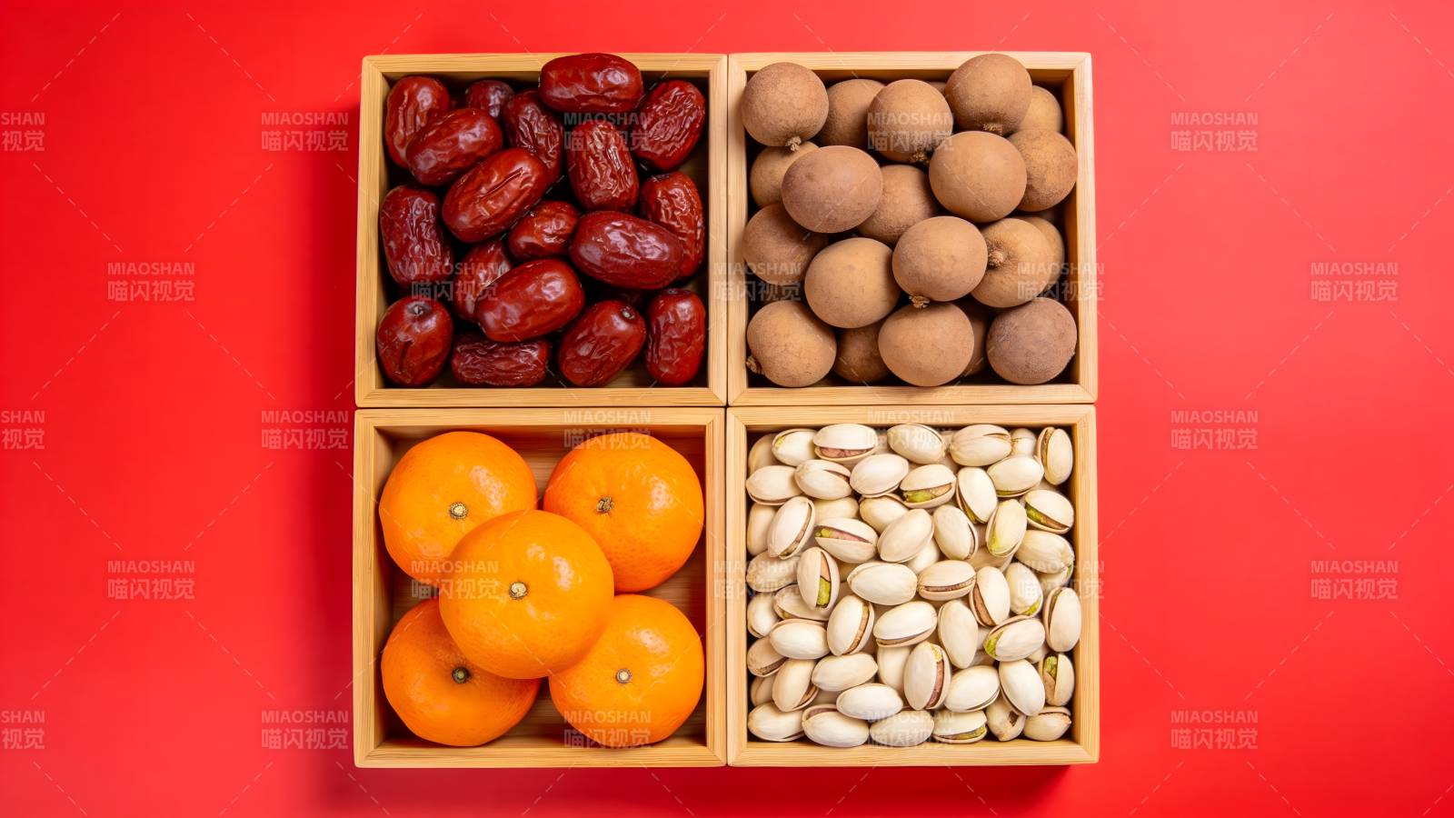 四格果品拼盘图片