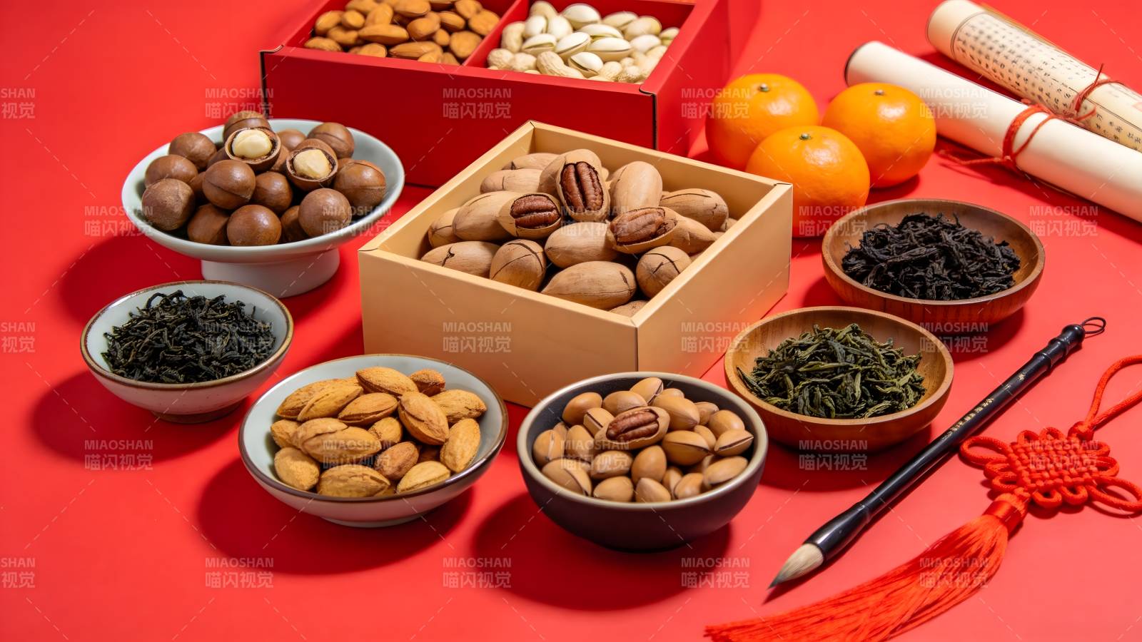 年货坚果茶点图片