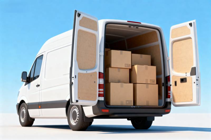 货车装箱运输图片