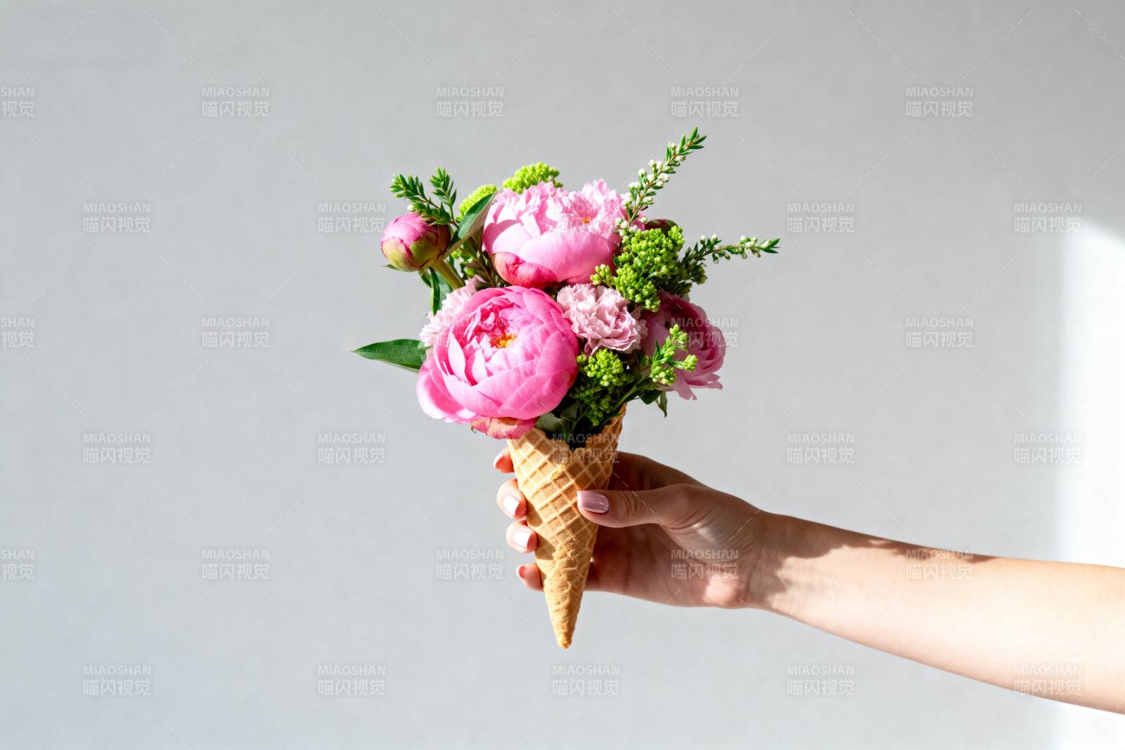 花束冰淇淋图片