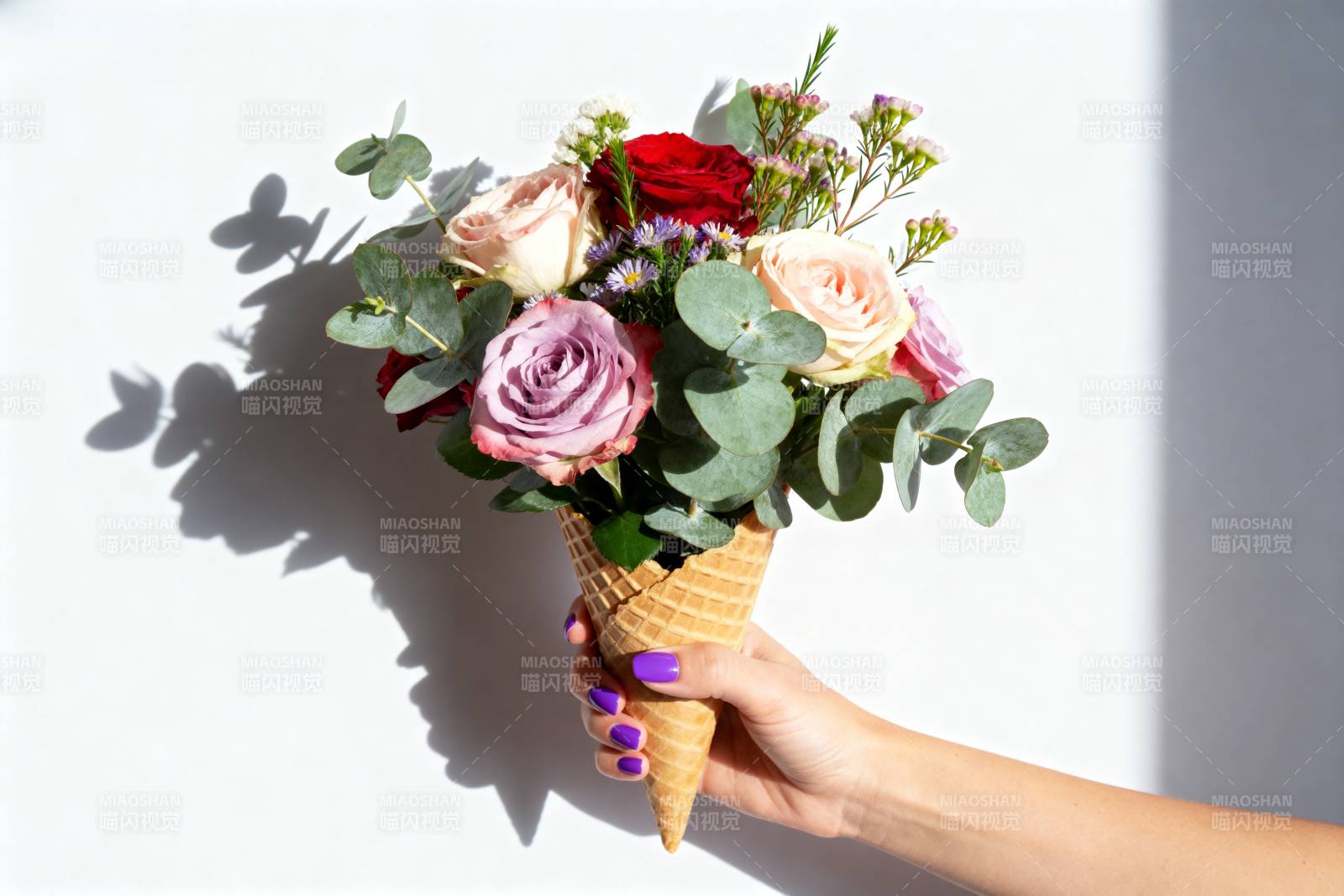 花束冰淇淋图片