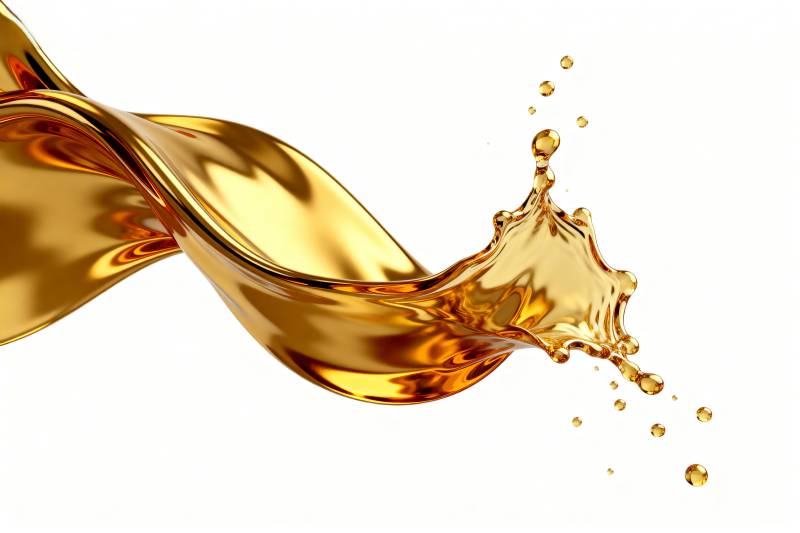 金色液体飞溅图片